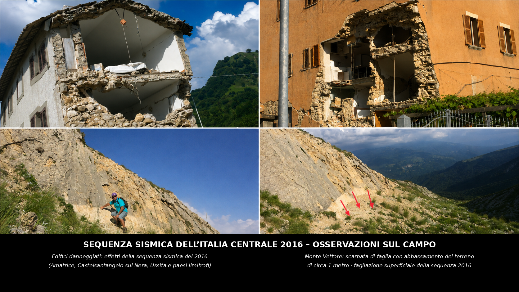Sequenza sismica dell’Italia centrale 2016: danni e osservazioni sul campo
