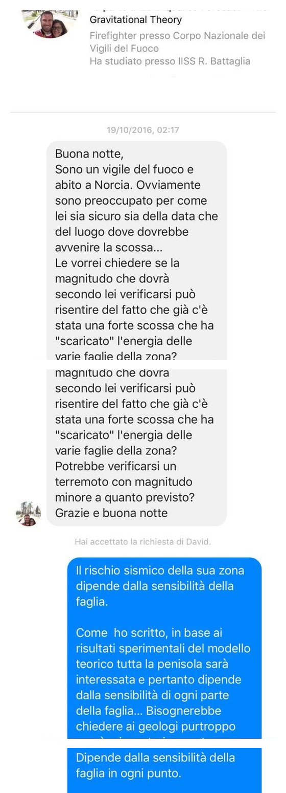 Dialogo del 19 ottobre 2016 con un vigile del fuoco - pagina 1 di 4